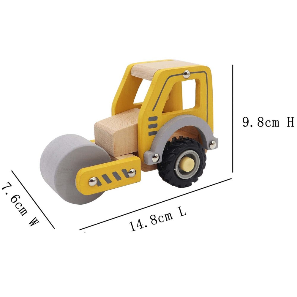 Kids Wooden Vehicle Toys - Road Roller