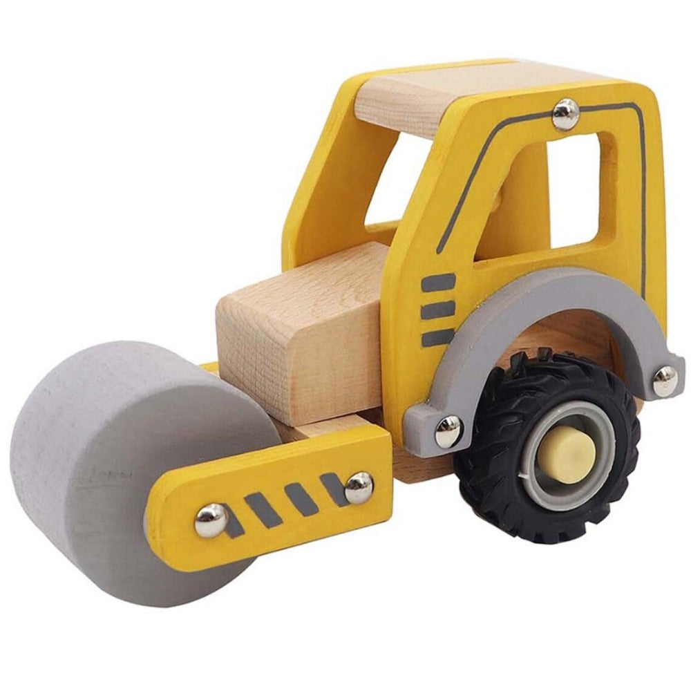 Kids Wooden Vehicle Toys - Road Roller