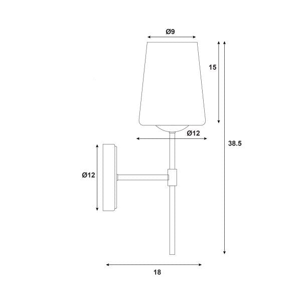 Kinbury Metal Wall Light (Available in 2 Colors)