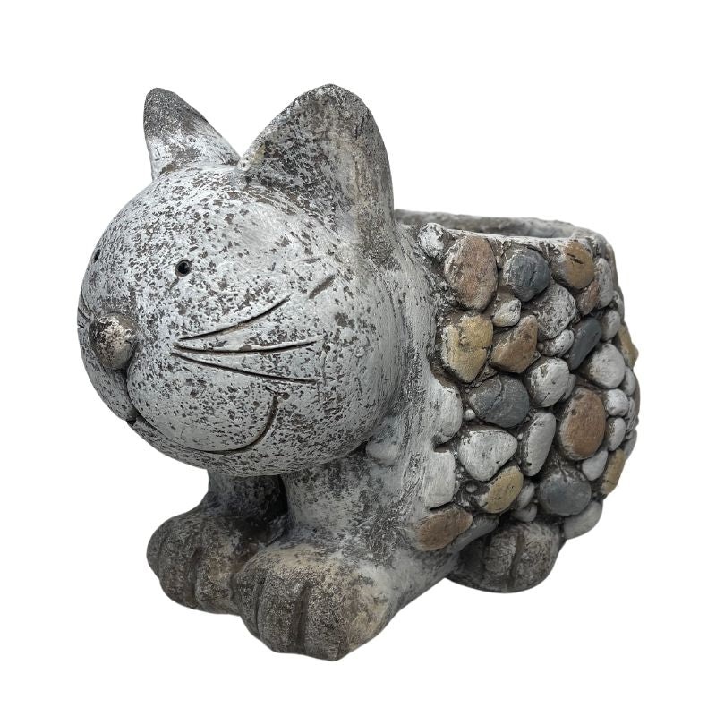 Kitten Planter with Hole & Plug 21cms