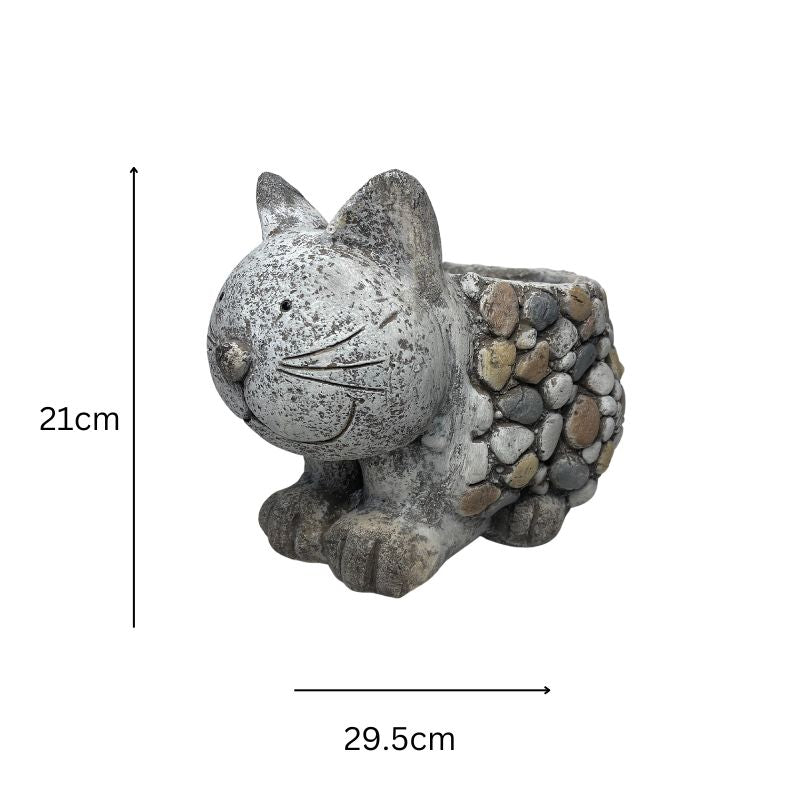 Kitten Planter with Hole & Plug 21cms