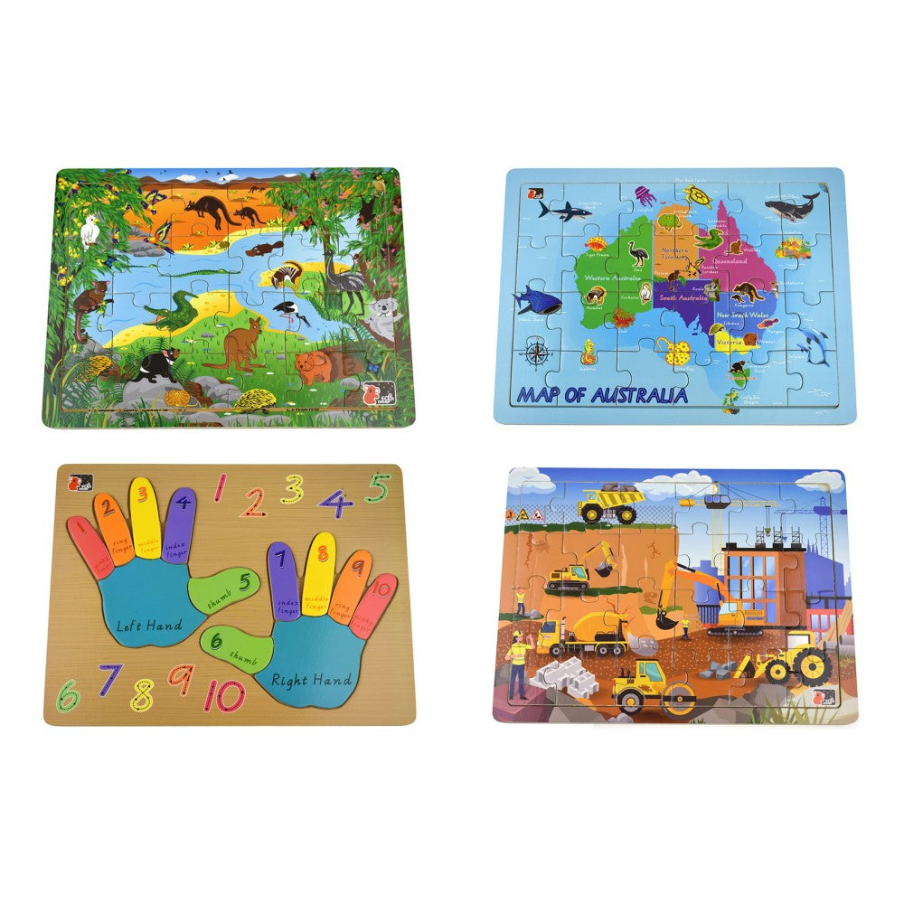 Koala-themed Jigsaw Peg Puzzles - Pack of 12