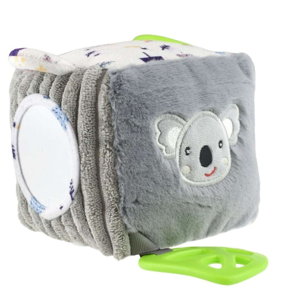 Koala Snuggle Soft Baby Sensory Cube Toy