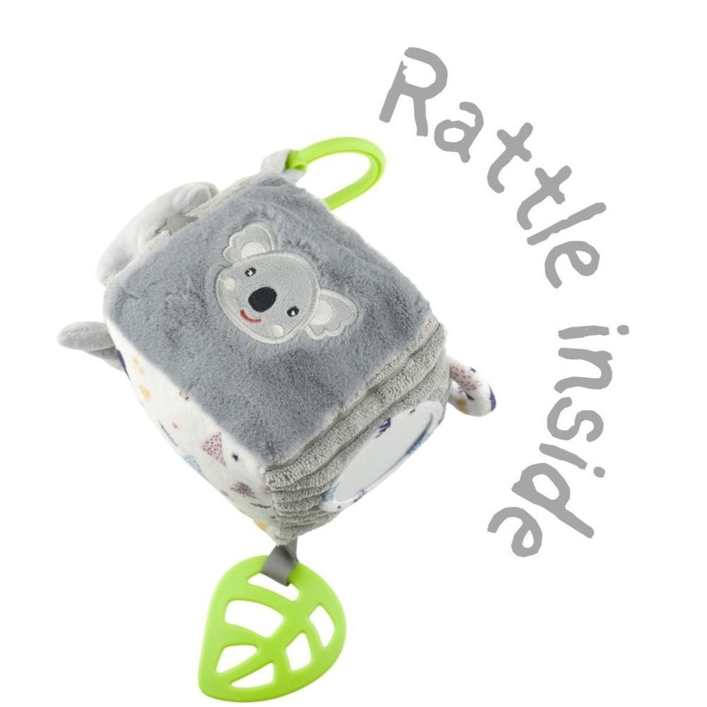 Koala Snuggle Soft Baby Sensory Cube Toy