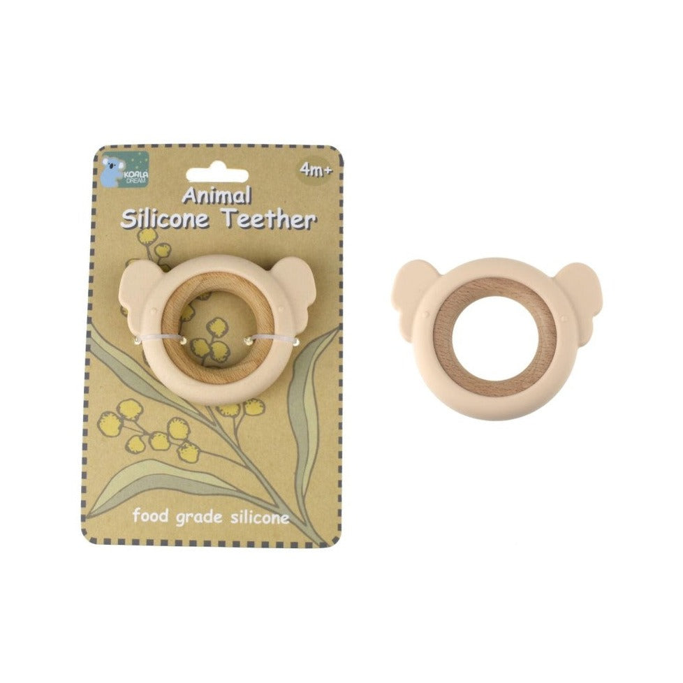 Koala Wooden Silicone Teether (Available in 2 Colors)