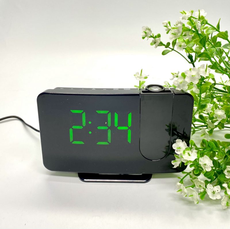 LED Radio Clock with Projector - Available in 2 Colors