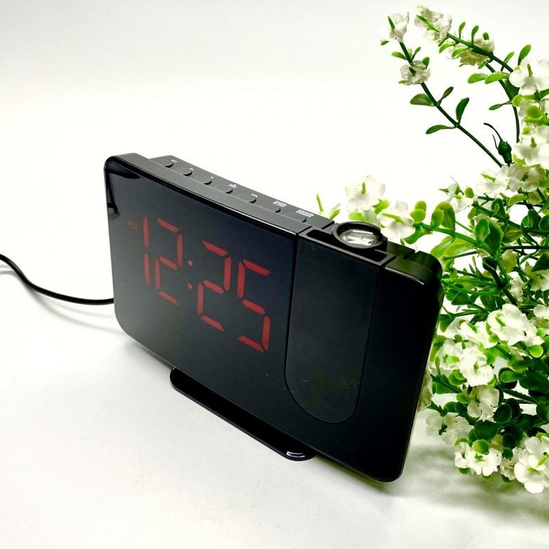 LED Radio Clock with Projector - Available in 2 Colors