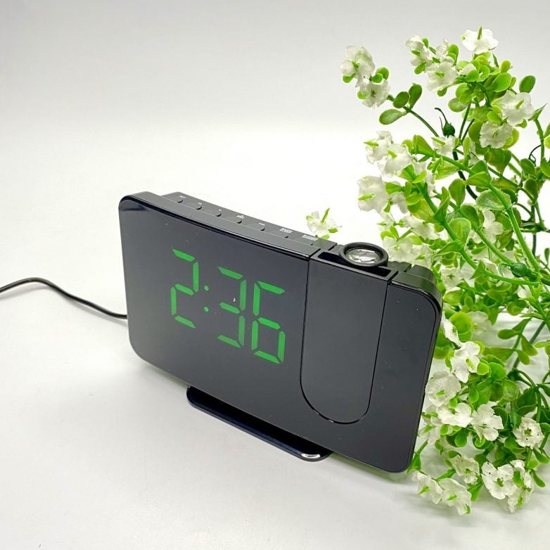 LED Radio Clock with Projector - Available in 2 Colors