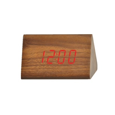 LED Wood Tri Bar Table Clock - Available in 3 Colors