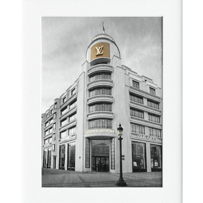 LV San Fran Gold Mounted Print Wall Decor - 40x50cms