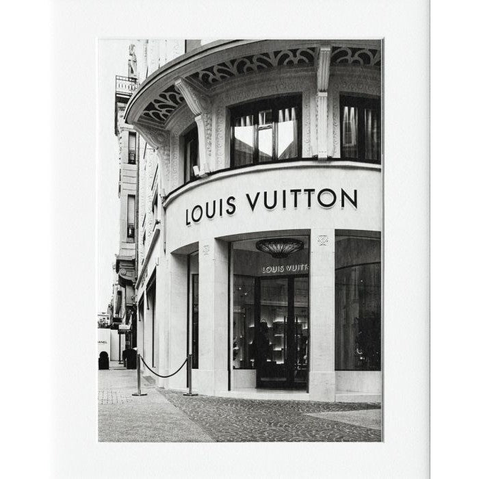 LV White Mounted Print Wall Decor - 40x50cms