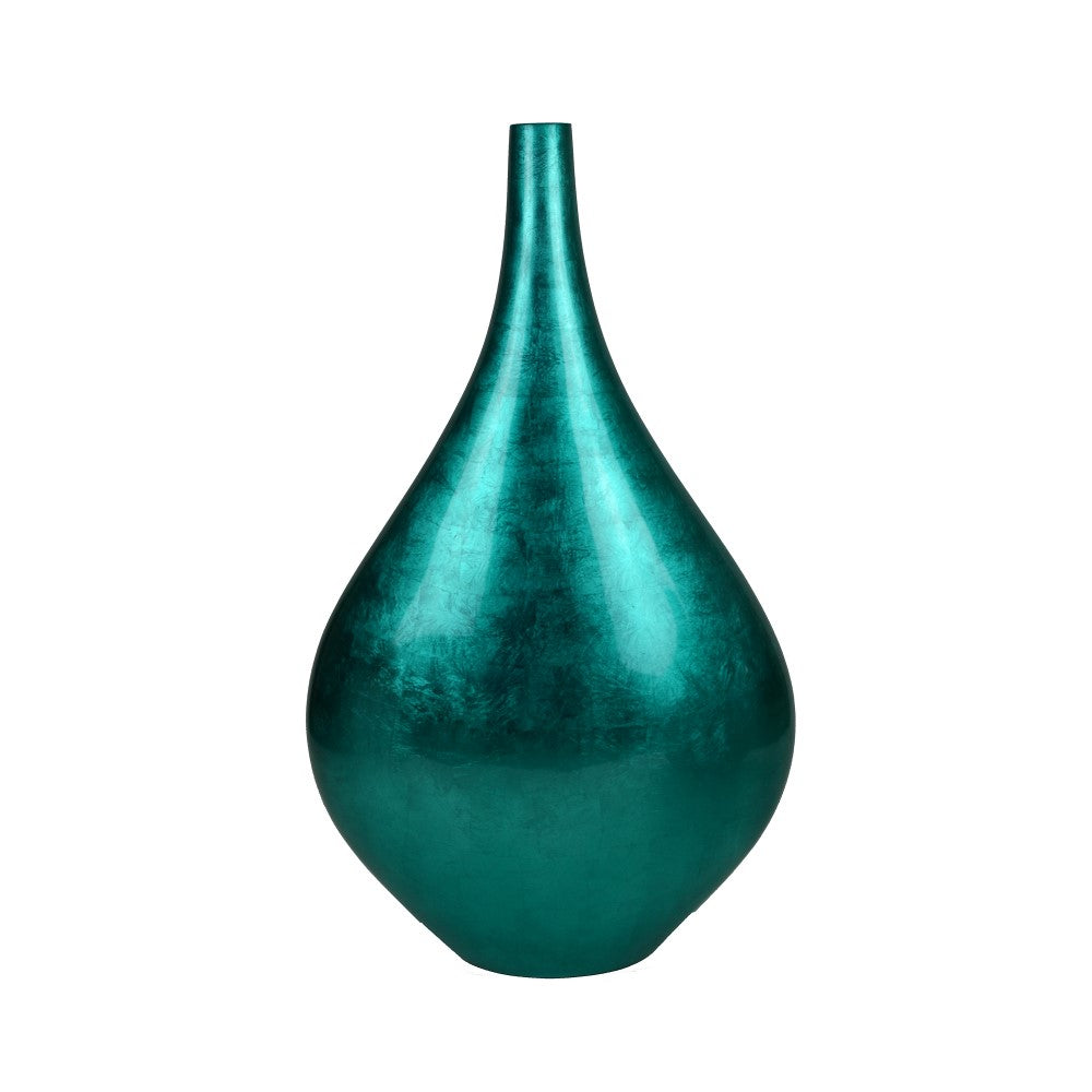 Lacquer Abyssal Allure Vase - Turquoise (Available in 2 Styles)