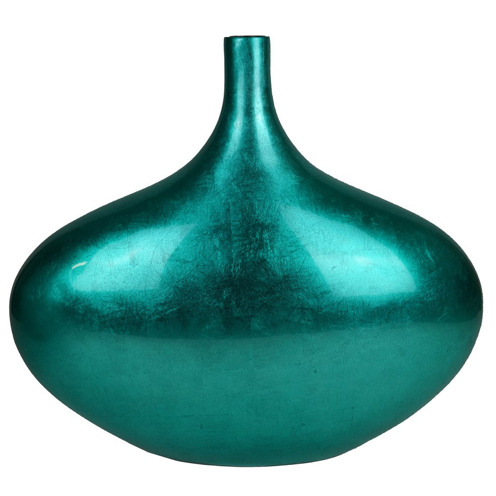 Lacquer Abyssal Allure Vase - Turquoise (Available in 2 Styles)