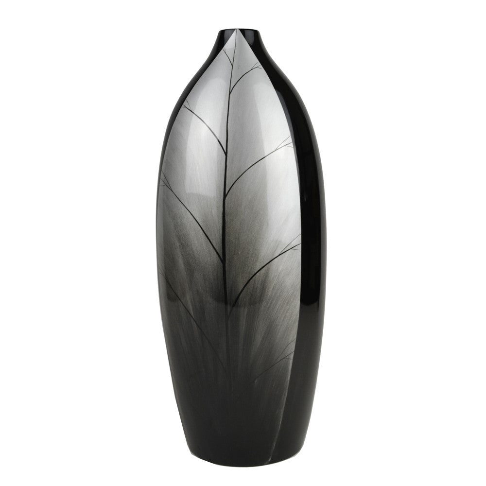 Lacquer Leaf Inspired Tall Vase (Available in 2 Colors)