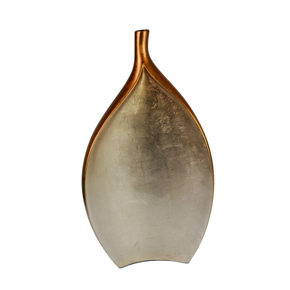 Lacquer Petal Style Metallic Finish Vase - Copper (Available in 3 Sizes)