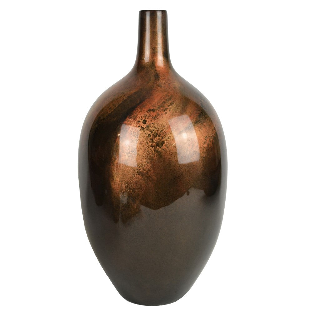 Lacquer Regal Apex Glossy Vase - Copper (Available in 2 Sizes)