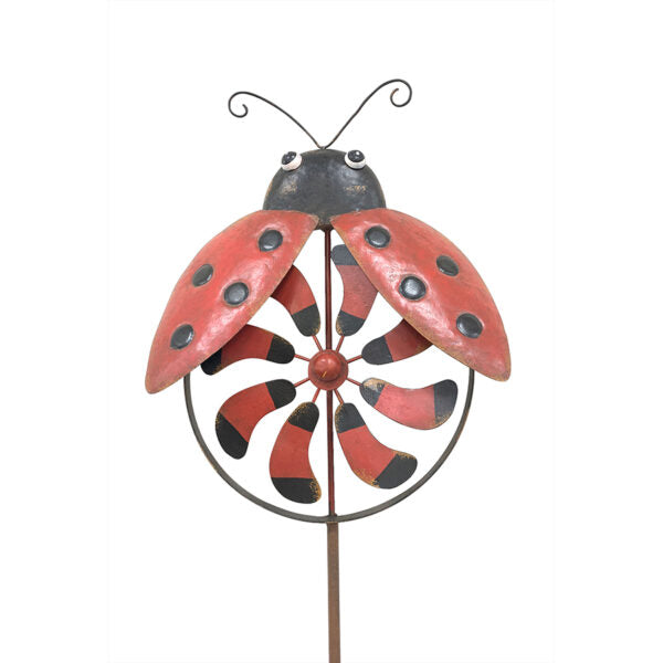 Ladybird Wind-Spinner on Stake 150Cms