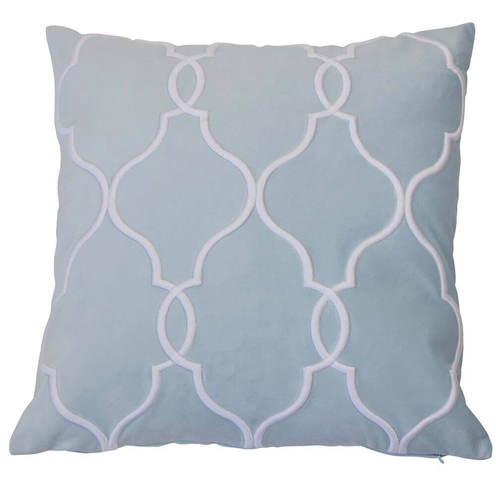 Laguna Cotton 55x55cm Square Cushion Cover - Beach Blue