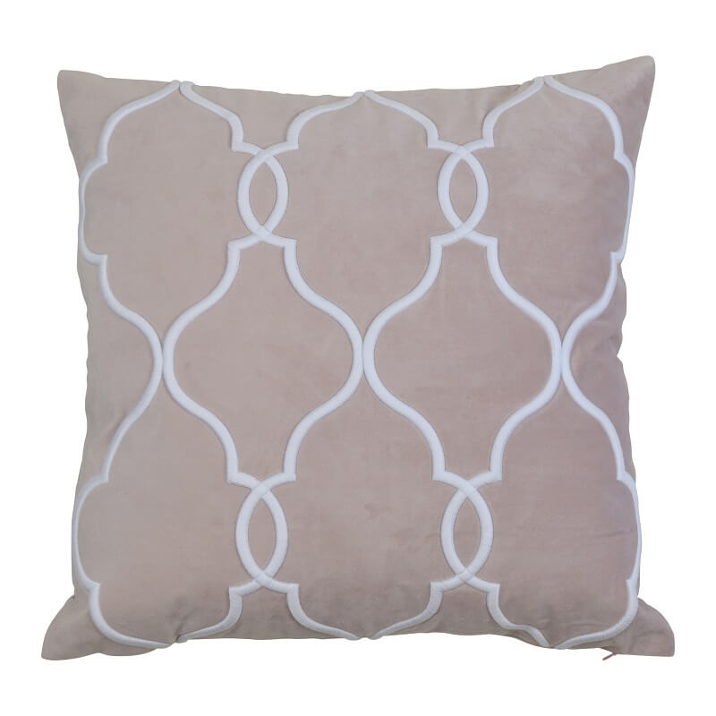 Laguna Cotton 55x55cm Square Cushion Cover - Blush