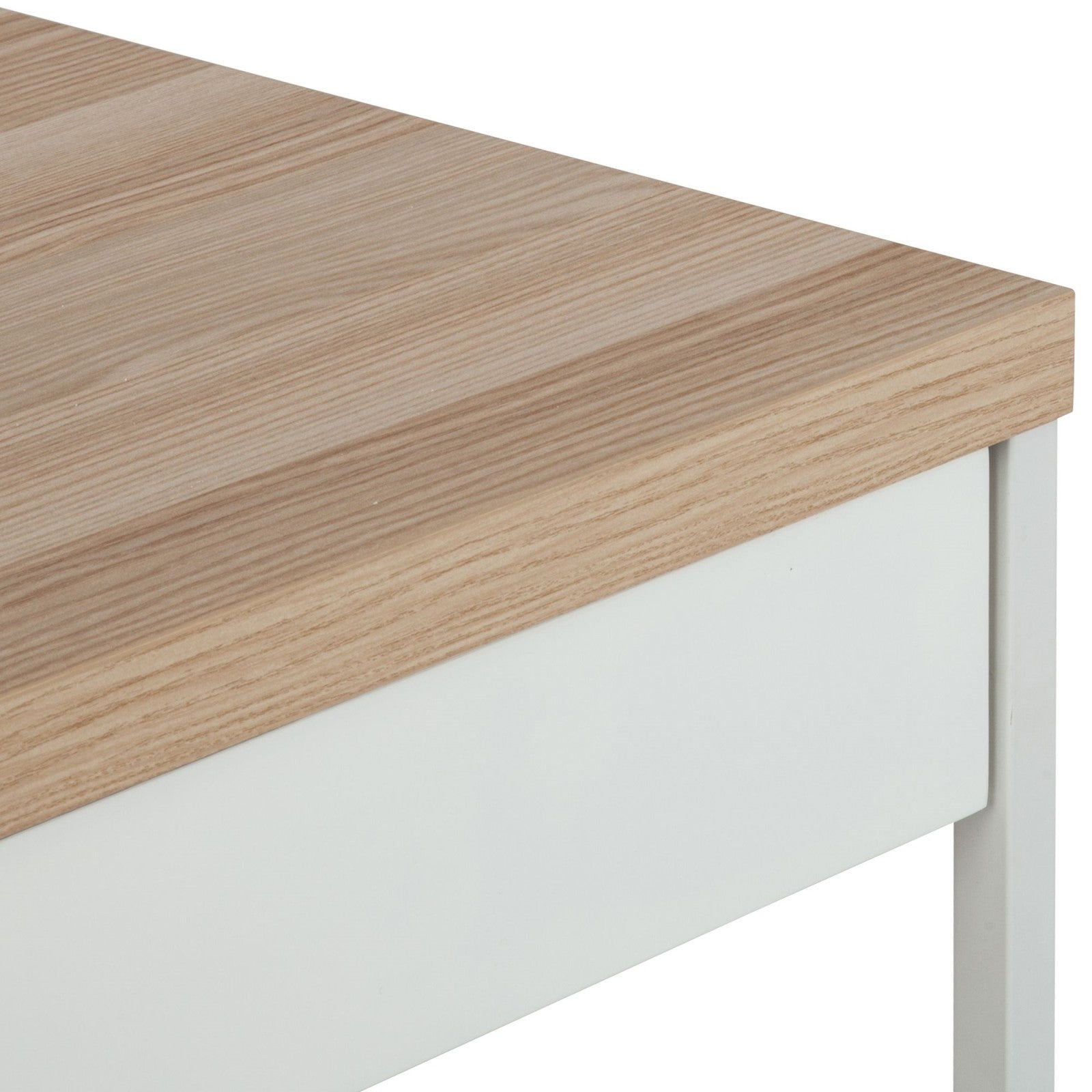 Laptop Desk in Oak and White for Modern Living