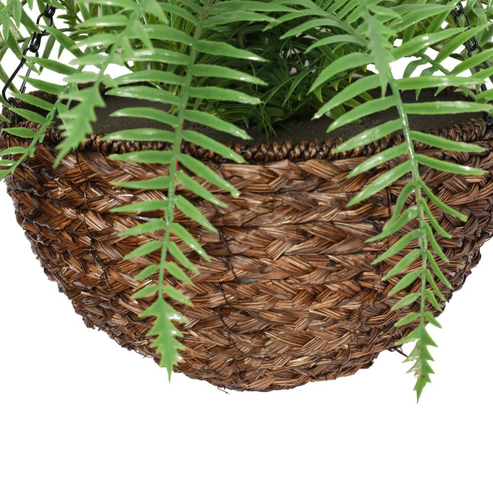 Large Artificial Fresh Green Basket 60cms