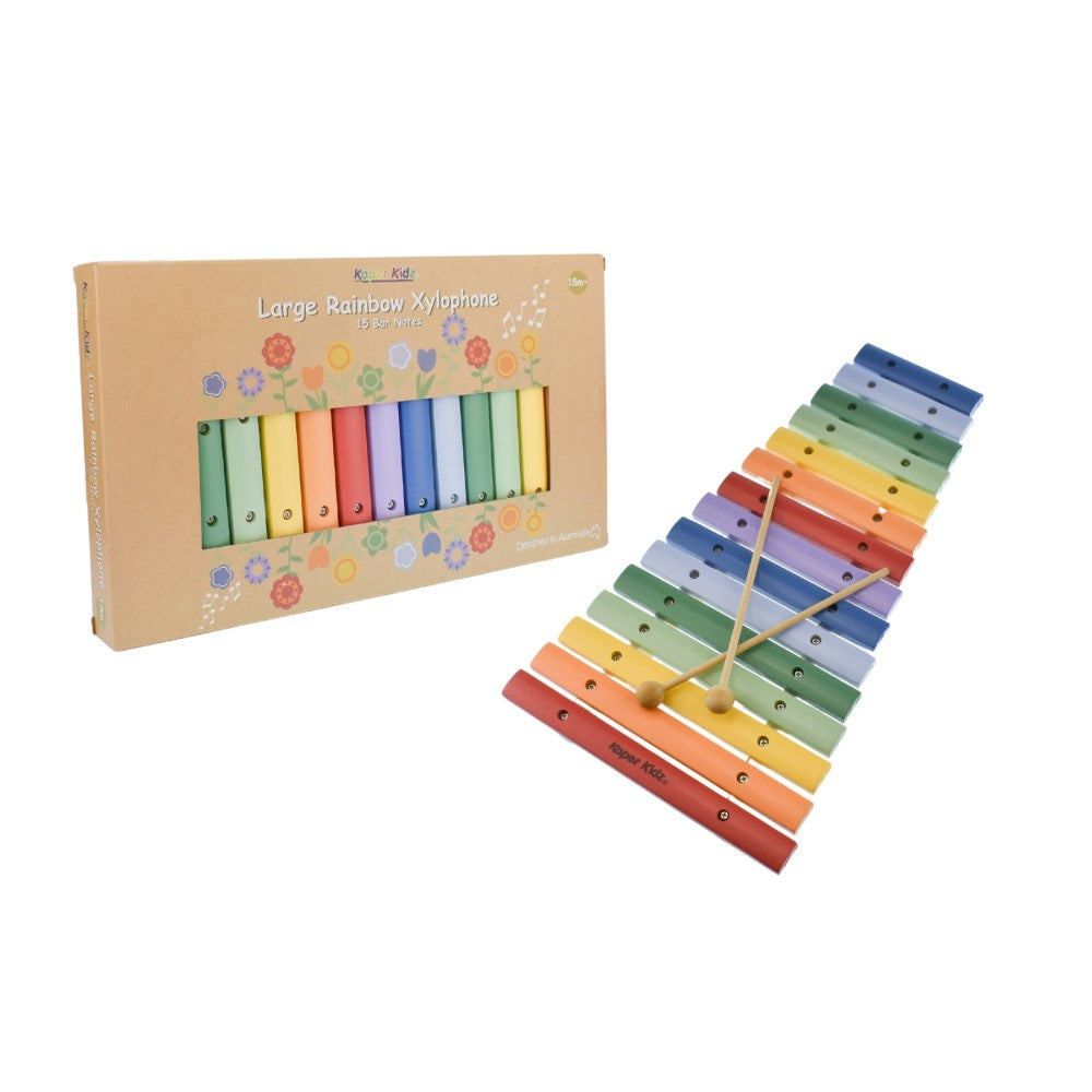 Large Rainbow Xylophone - 15-Bar Musical Delight