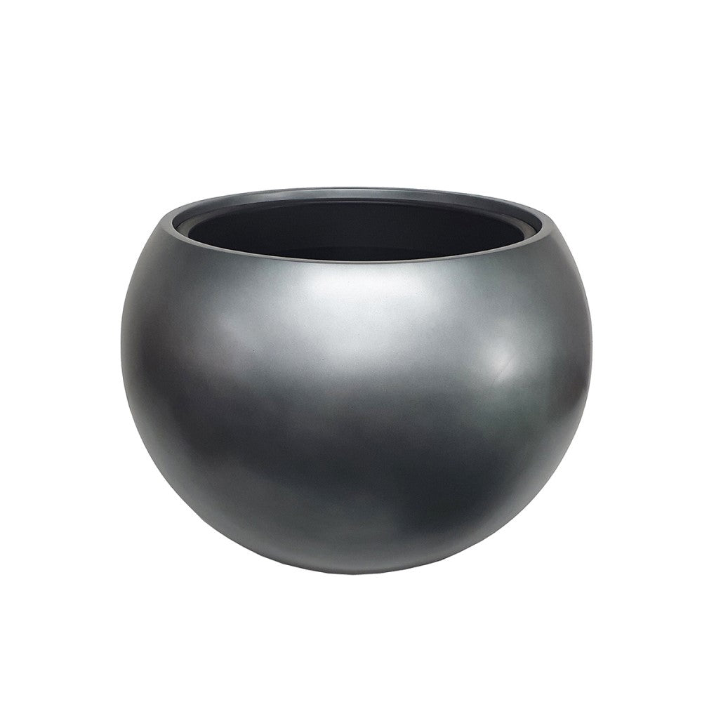 Large Round Majesty Plant Pot - Grey