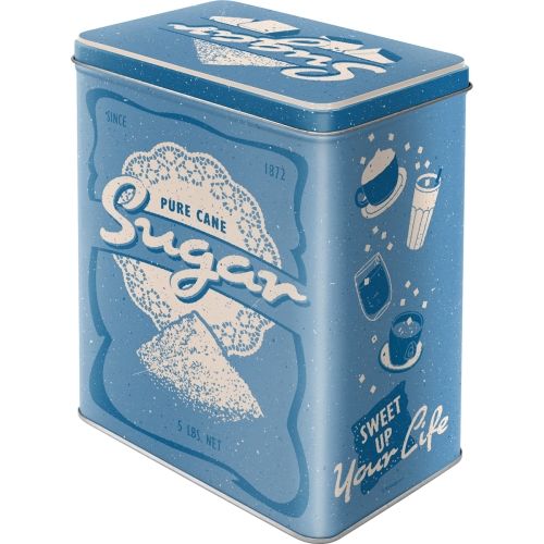 Large Sugar Variety Nostalgic-Art Tin Storage Box