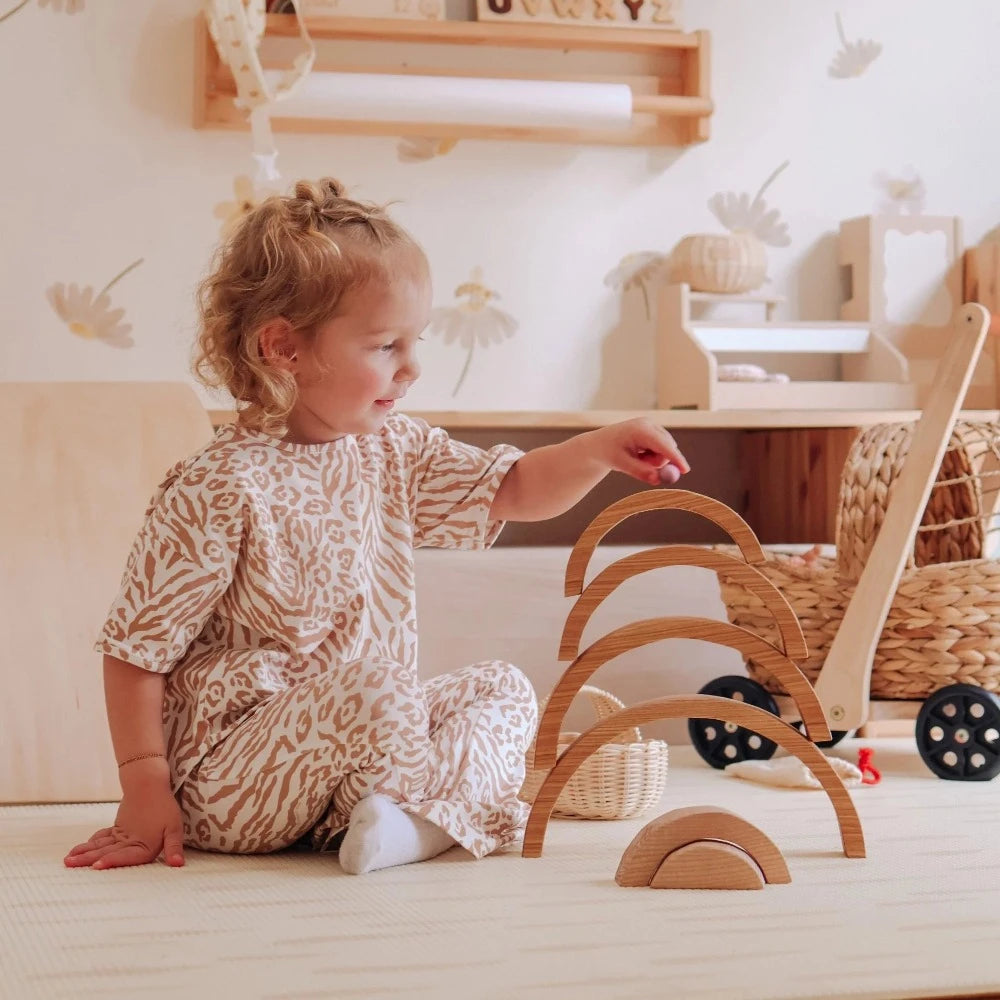 Large Wooden Natural Stacking Blocks