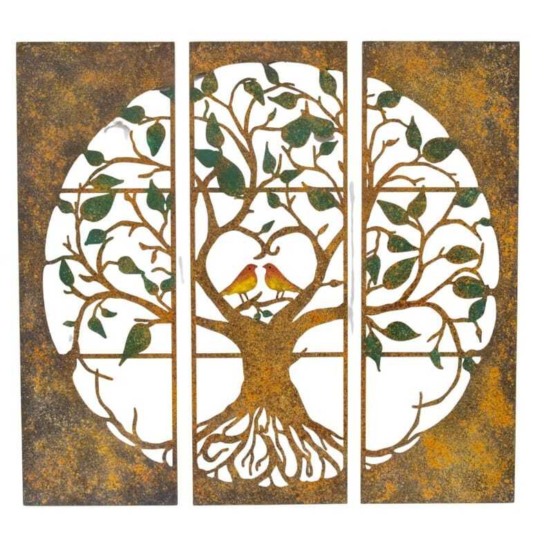 Laser-Cut Tree-of-Life 3-Piece Wall Art 90cms