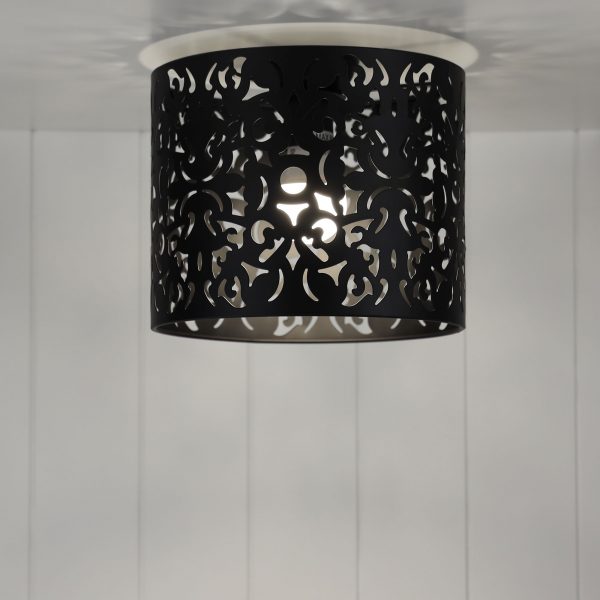 Laser Cut Metal DIY Ceiling Light 25cms (Available in 2 Colors)