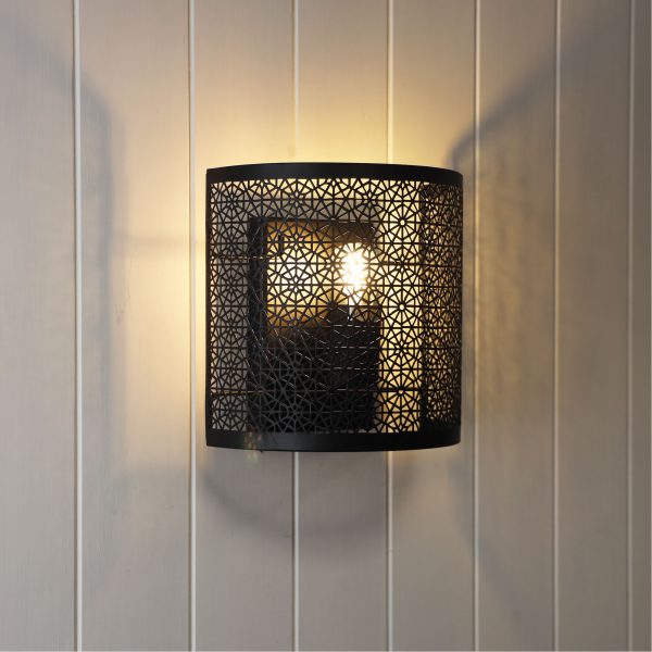 Laser Cut Metal Wall Mounted Light (Available in 2 Colors)