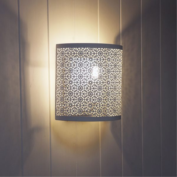 Laser Cut Metal Wall Mounted Light (Available in 2 Colors)