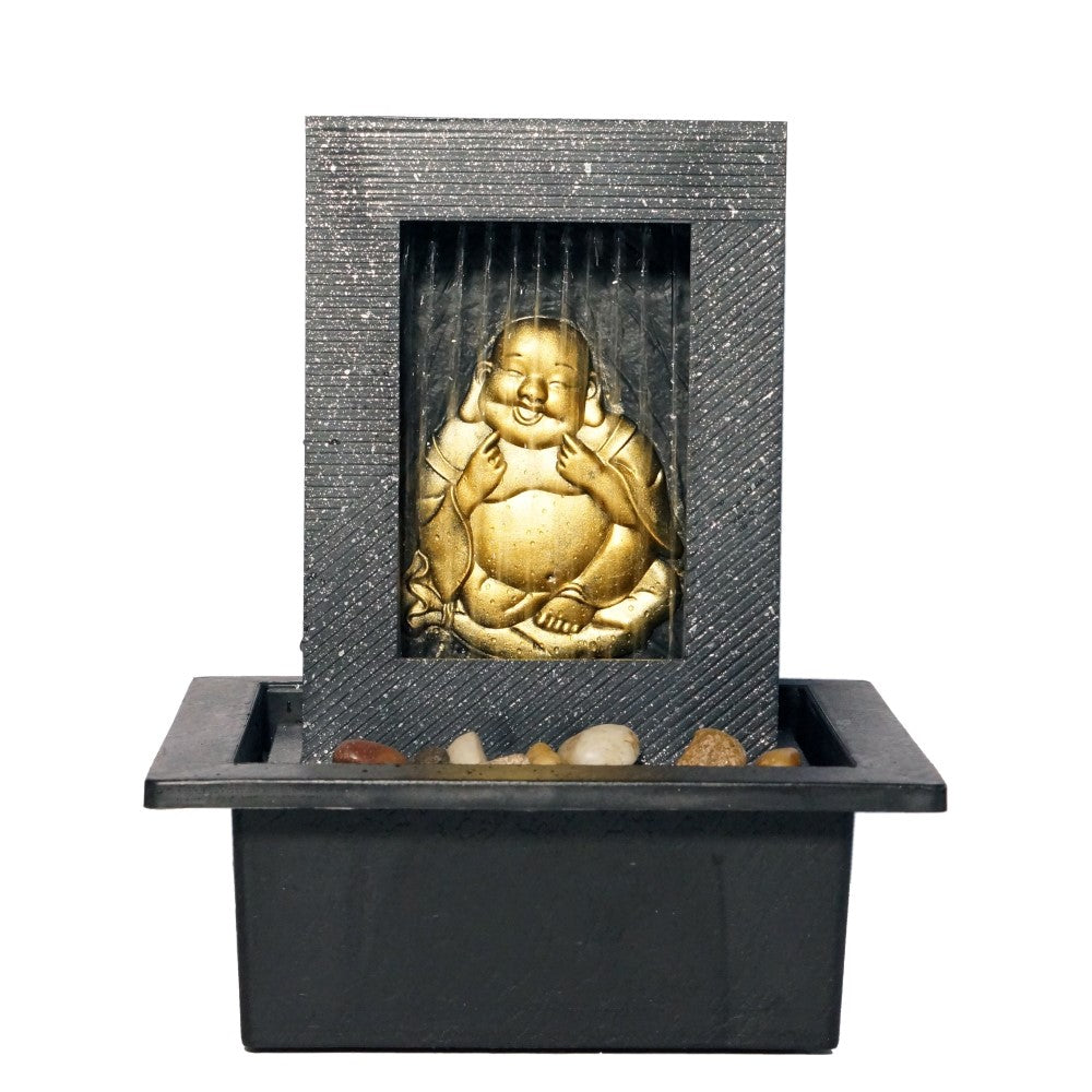 Laughing Buddha Artwork Indoor Fountain