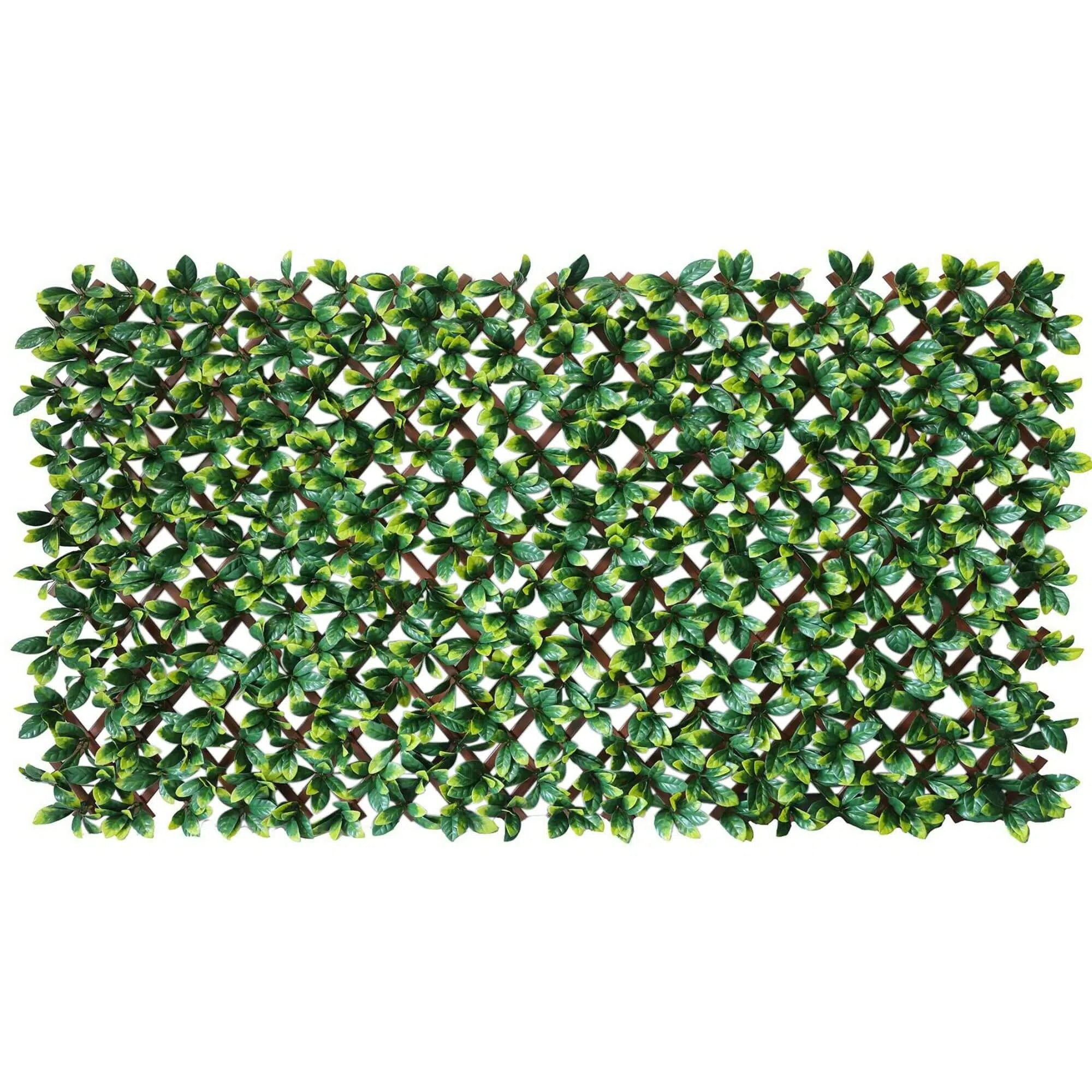 Laurel Leaf Artificial Hedge Extendable Trellis 2m X 1m