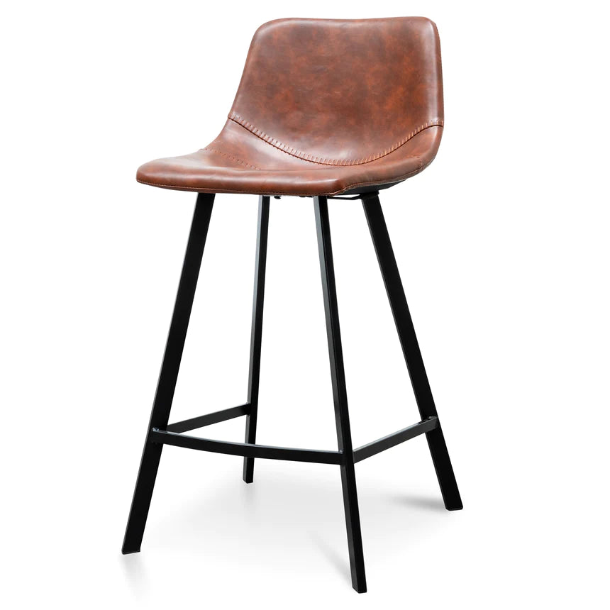 Leather Haven Bar Chair Stool (Set of 2)