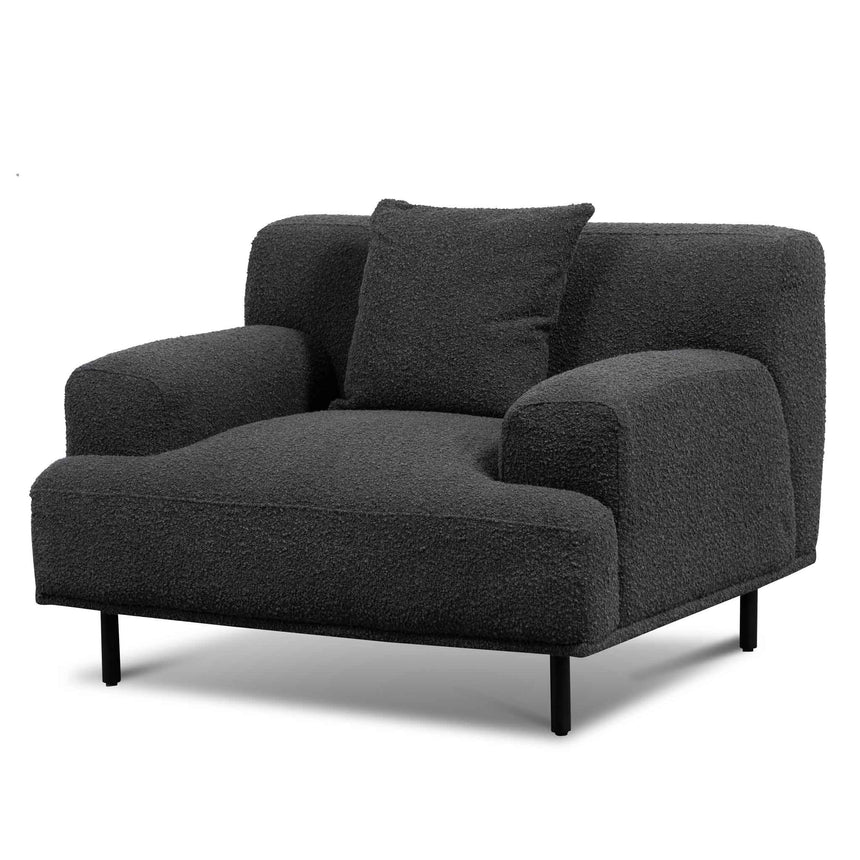 Leisure Haven Lounge Armchair - Charcoal Grey