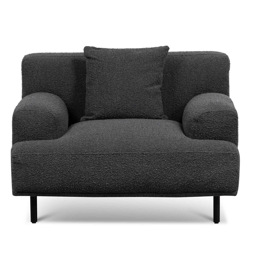 Leisure Haven Lounge Armchair - Charcoal Grey