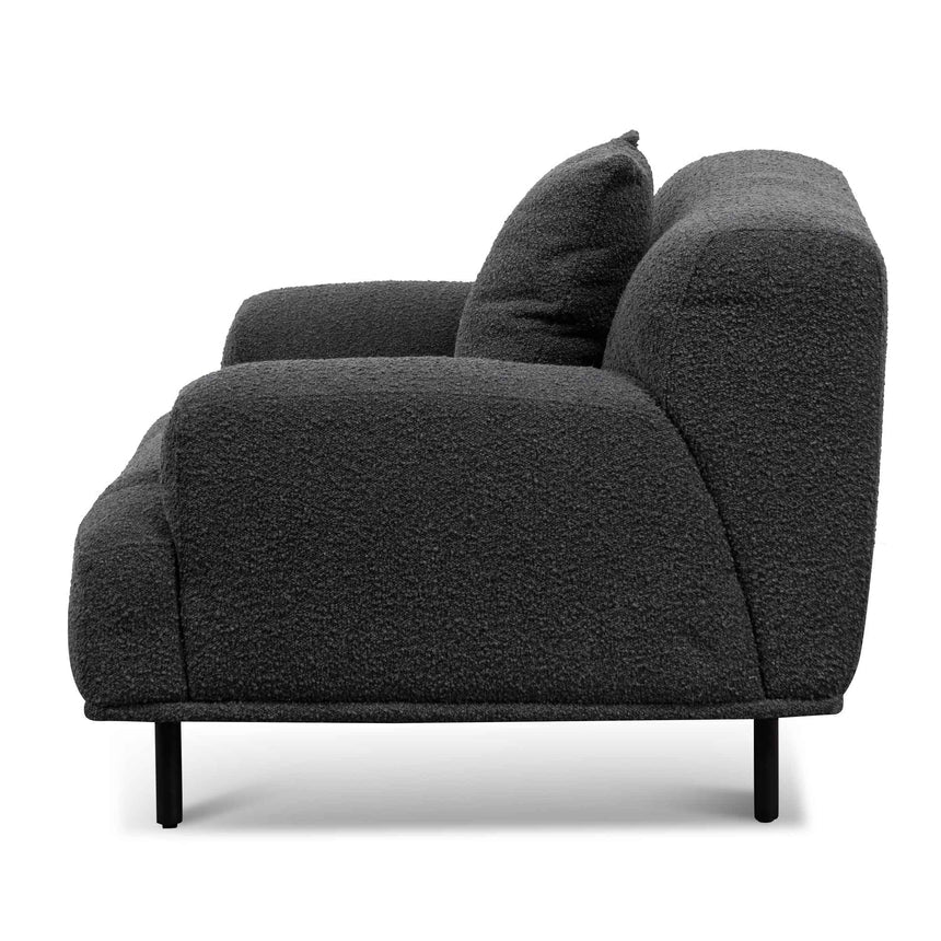 Leisure Haven Lounge Armchair - Charcoal Grey