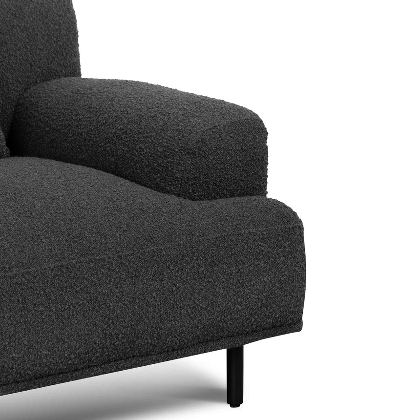 Leisure Haven Lounge Armchair - Charcoal Grey