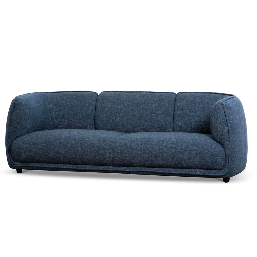 Leisure Luxe 3-Seater Comfy Sofa - Dark Blue