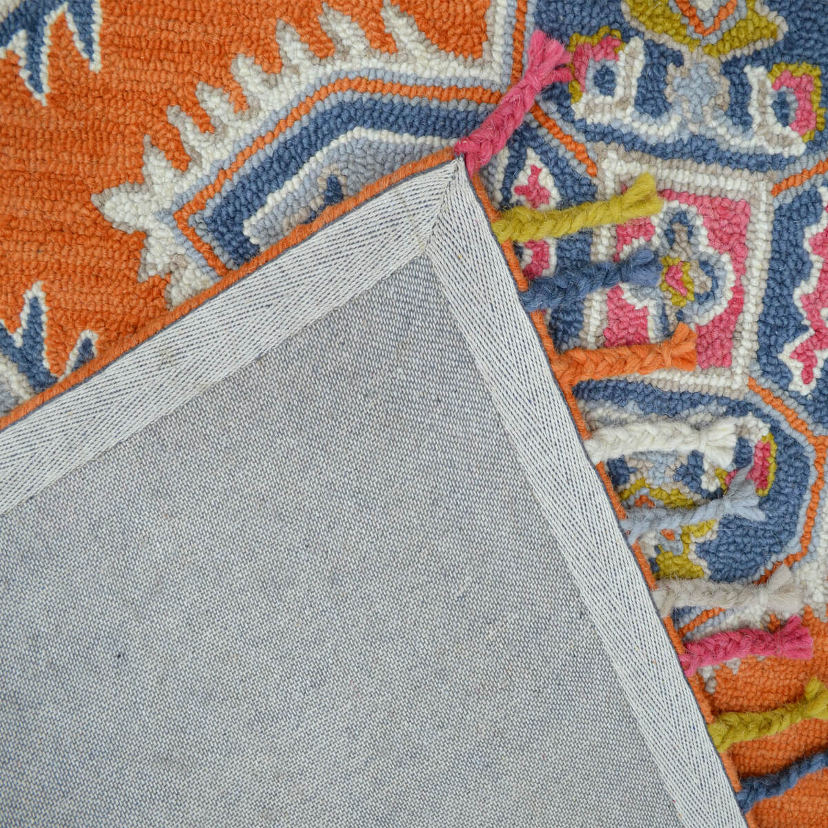 Leland Handmade Woolen Rug - Orange (Available in 3 Sizes)