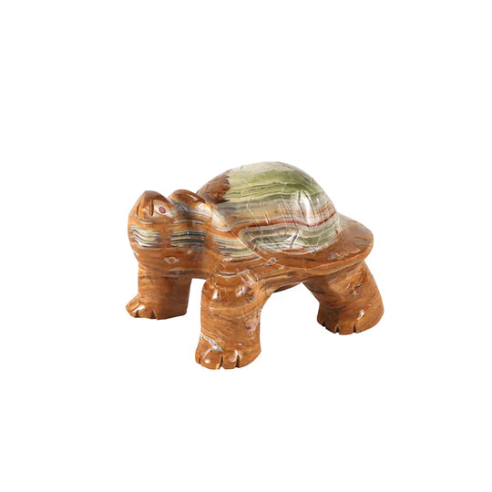 Lifelike Marble Turtle Figurine 10cms - Available in 3 Colors