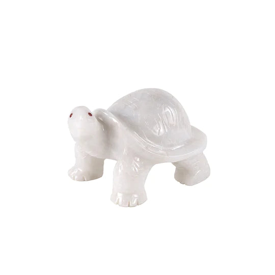 Lifelike Marble Turtle Figurine 10cms - Available in 3 Colors