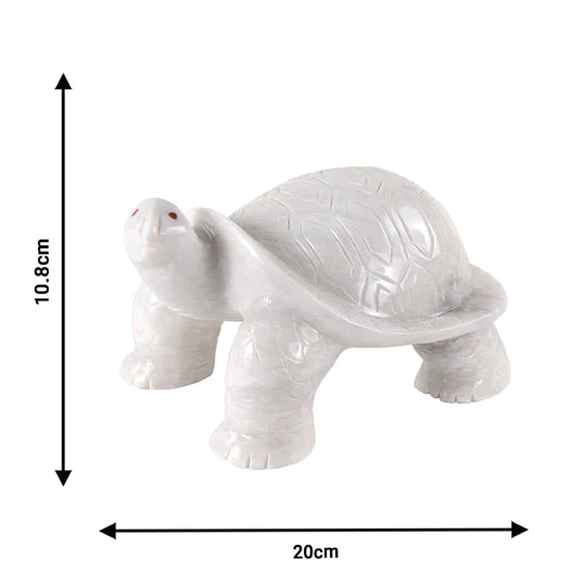 Lifelike Marble Turtle Figurine 20cms - Available in 3 Colors