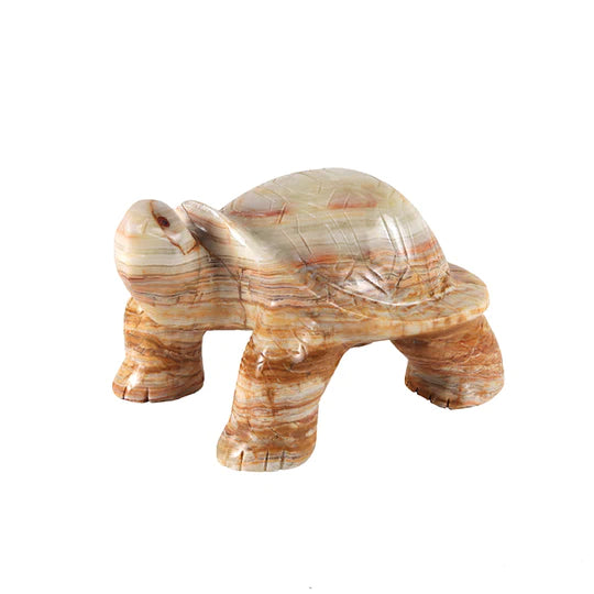 Lifelike Marble Turtle Figurine 20cms - Available in 3 Colors