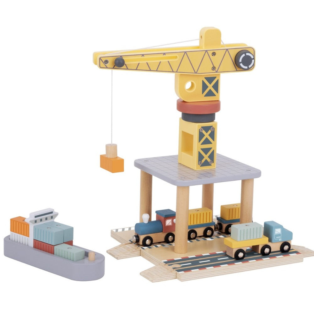 Lift and Load Port Crane Cargo Set