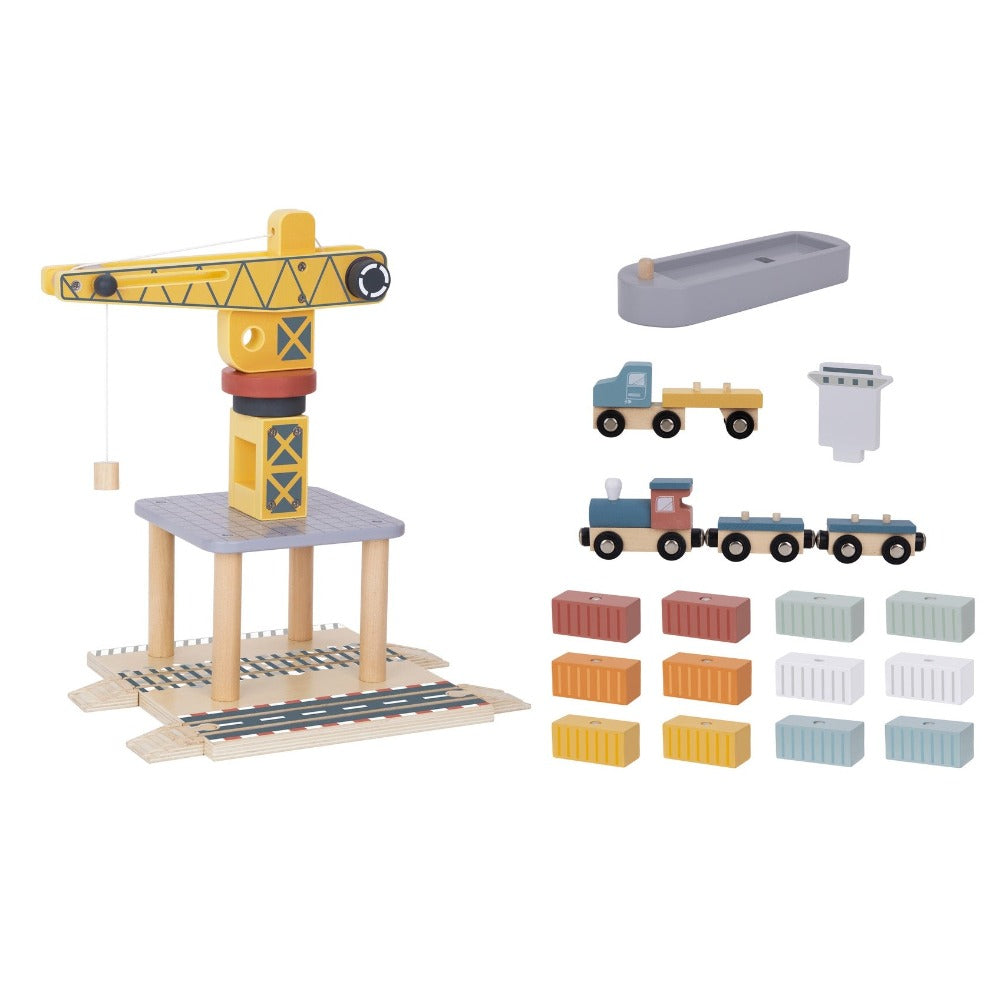 Lift and Load Port Crane Cargo Set