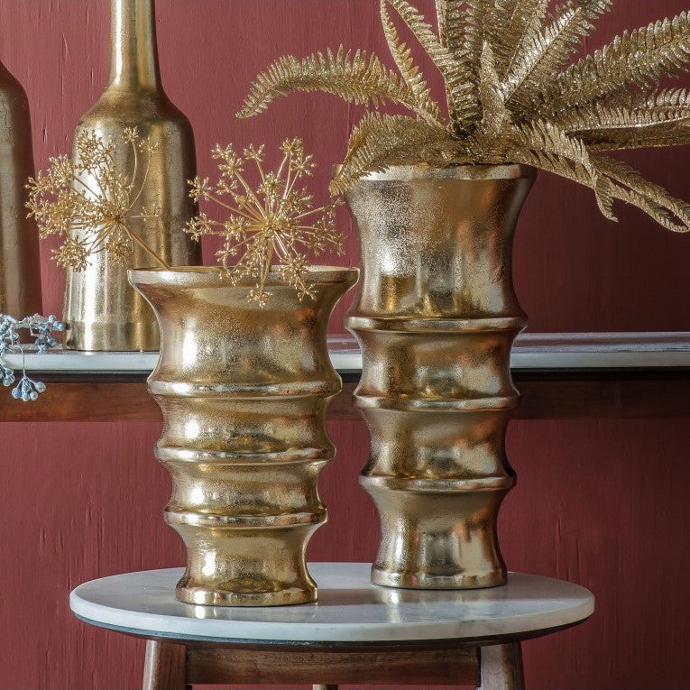 Lightly Textured Golden Charm Vase (Available in 2 Sizes)