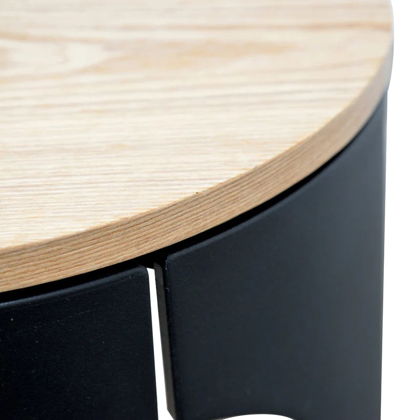 Lilliputian Luxe Side Table 40cms - Natural & Black